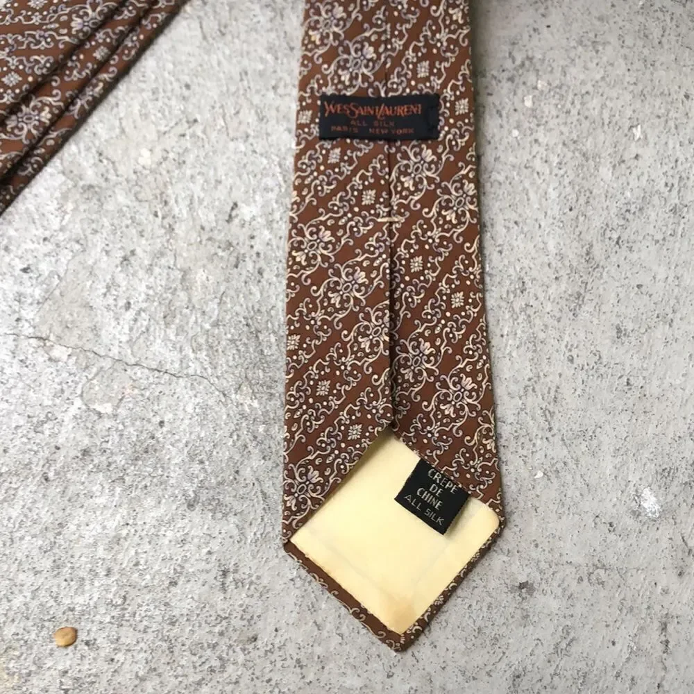 Vintage YSL Silk tie